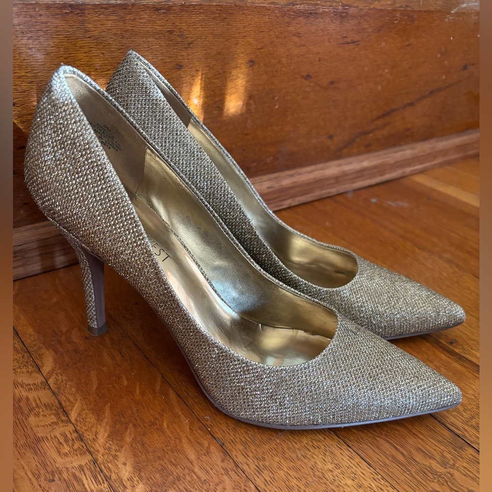 Nine West Metallic Flax Pointed Toe Pumps